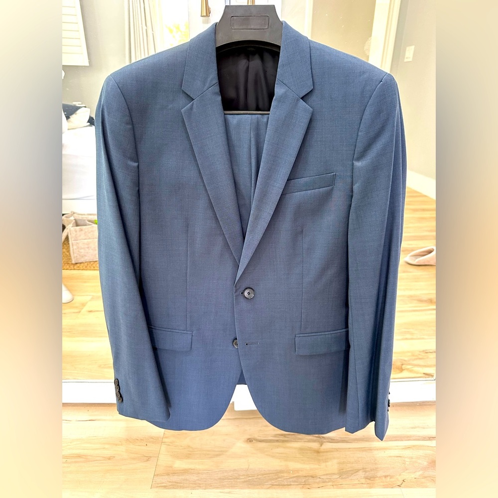 Hugo Boss light blue full suit